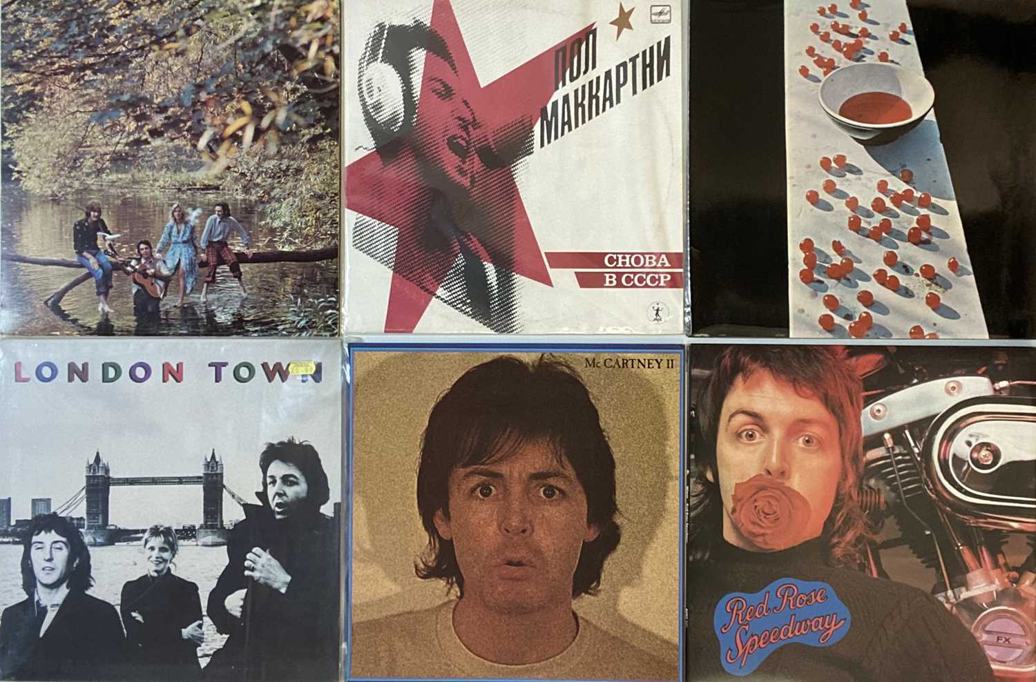 PAUL McCARTNEY/WINGS/JOHN LENNON/RINGO STARR - LPs/7" BOX SET