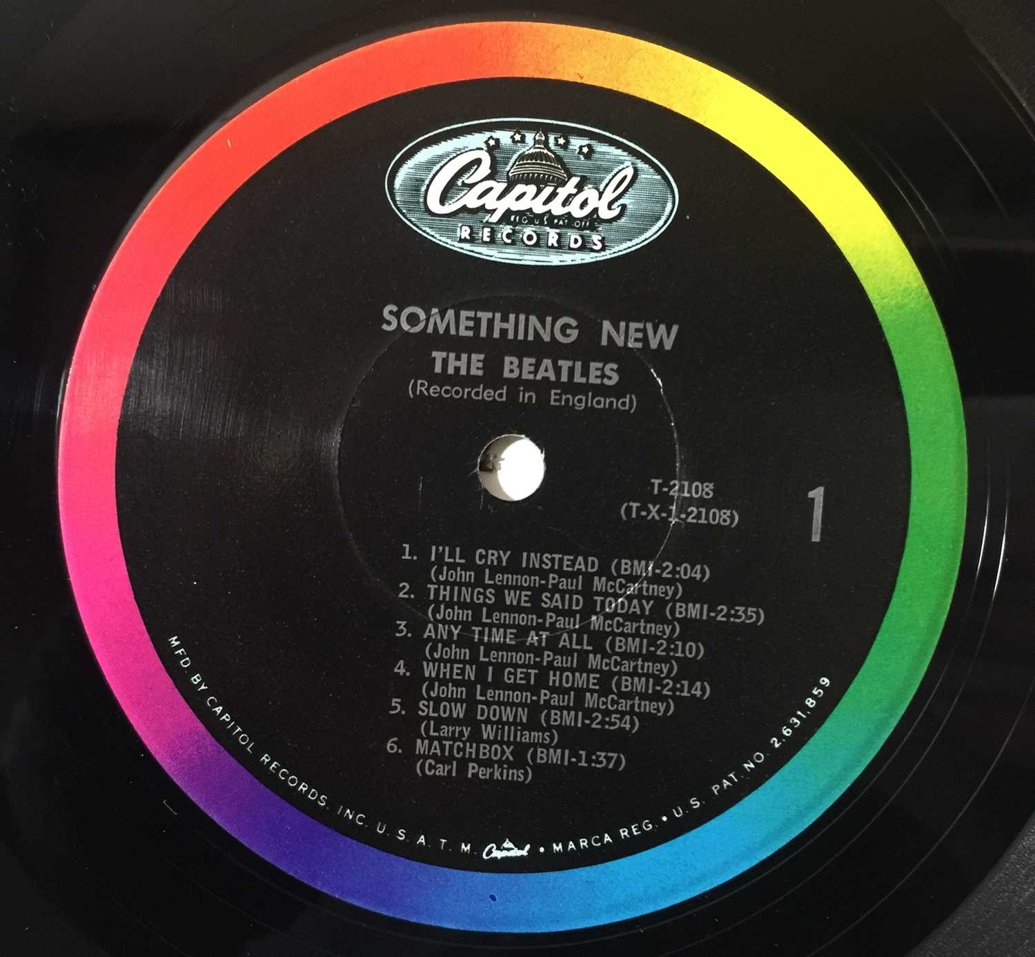 THE BEATLES - SOMETHING NEW LP (ORIGINAL US MONO PRESSING - CAPITOL T 2108 - SUPERB COPY) - Image 3 of 4