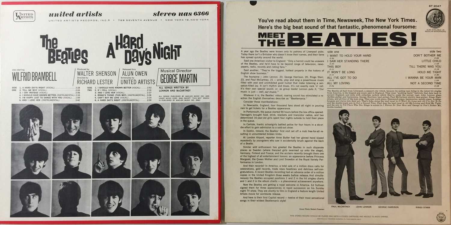 THE BEATLES - A HARD DAY'S NIGHT & MEET THE BEATLES LPs (ORIGINAL/EARLY US PRESSINGS - SUPERB COPIES - Image 2 of 4