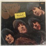 THE BEATLES - RUBBER SOUL LP (US MONO 1966 PRESSING WITH HYPE STICKER - CAPITOL T-2442)