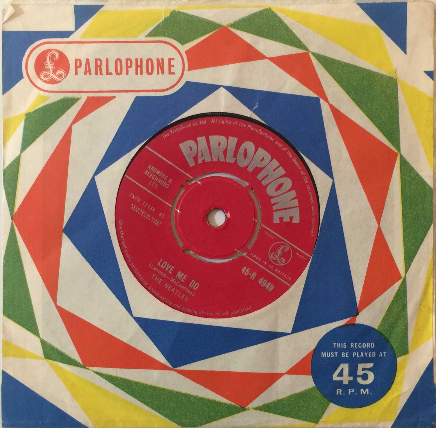 The Beatles - Love Me Do 7" (1st UK Pressing - Parlophone 45-R 4949)