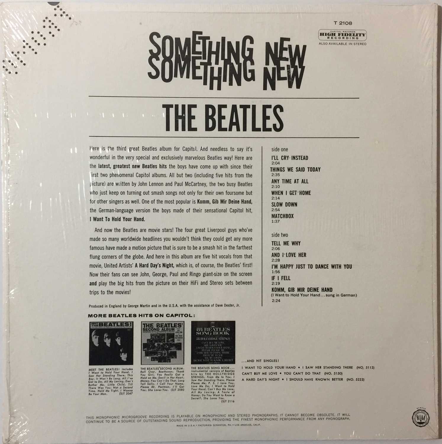 THE BEATLES - SOMETHING NEW LP (ORIGINAL US MONO PRESSING - CAPITOL T 2108 - SUPERB COPY) - Image 2 of 4