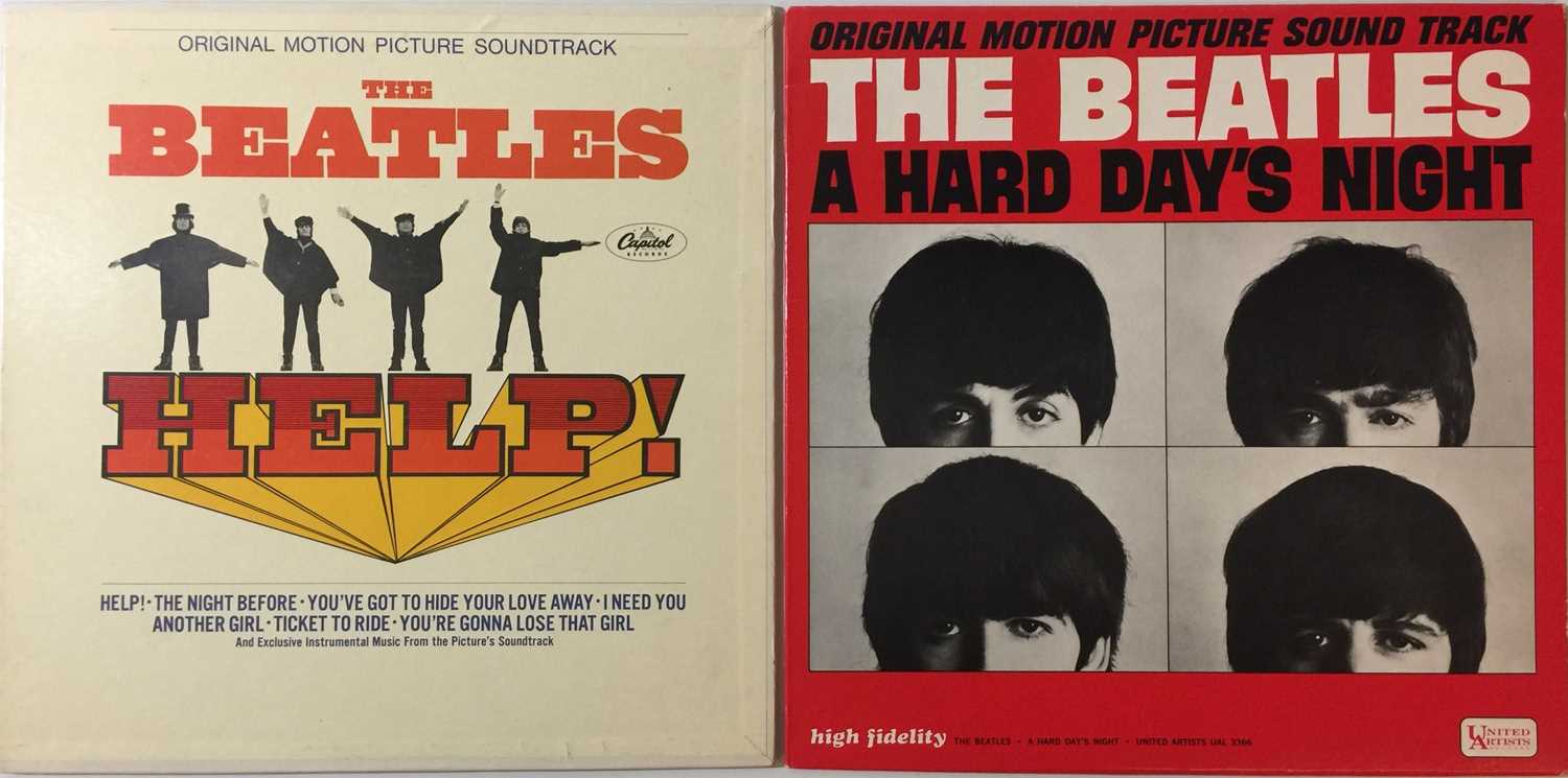 THE BEATLES - A HARD DAY'S NIGHT & HELP! LPs (ORIGINAL US MONO PRESSINGS - SUPERB COPIES)