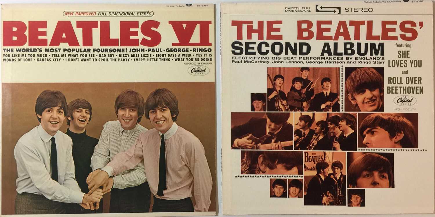 THE BEATLES - SECOND ALBUM & VI LPs (ORIGINAL US STEREO PRESSINGS - SUPERB COPIES)