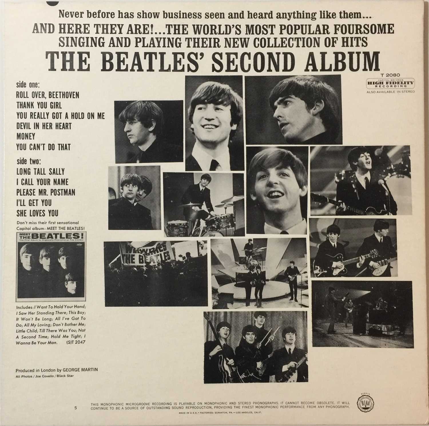 THE BEATLES - SECOND ALBUM LP (ORIGINAL US RCA CONTRACT PRESSING - SUPERB COPY) - Image 2 of 4