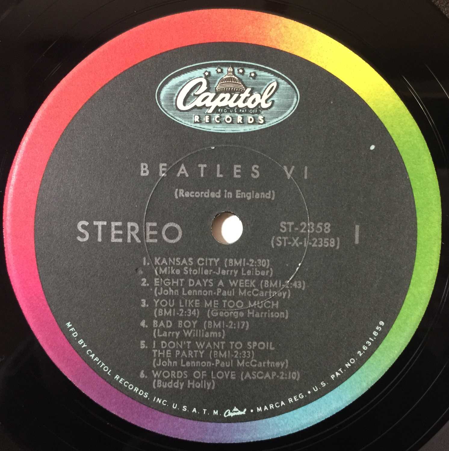 THE BEATLES - SECOND ALBUM & VI LPs (ORIGINAL US STEREO PRESSINGS - SUPERB COPIES) - Image 3 of 4