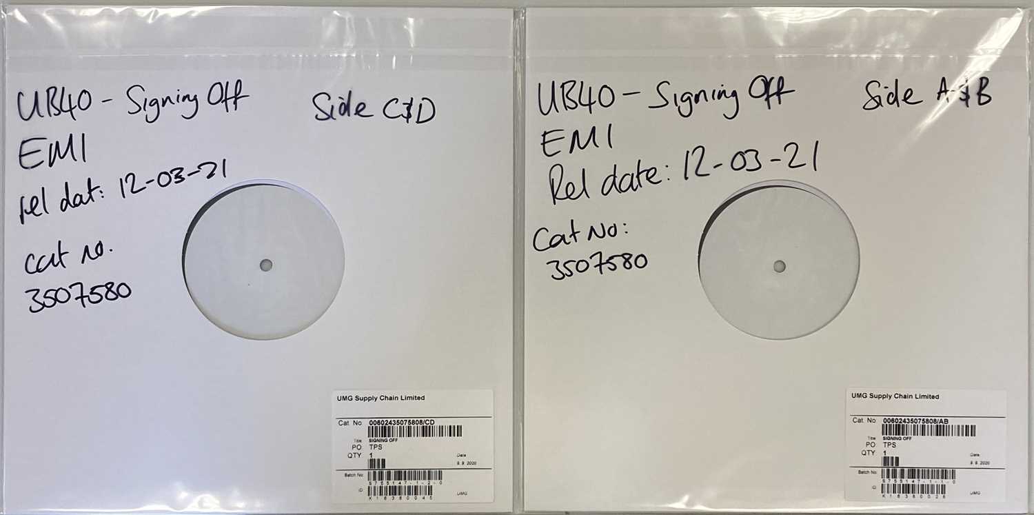 UB40 - SIGNING OFF LP (2021 WHITE LABEL TEST PRESSING - UMG 3507580).