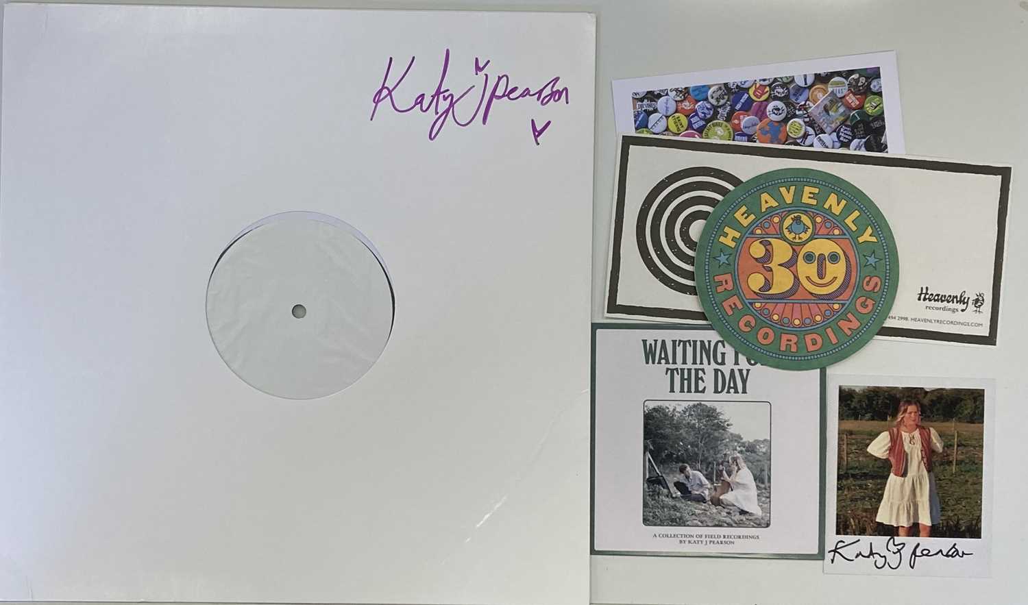 KATY J PEARSON - RETURN LP (SIGNED 2020 WHITE LABEL TEST PRESSING)