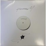 KT TUNSTALL - DRASTIC FANTASTIC SIGNED WHITE LABEL WITH DOODLE.