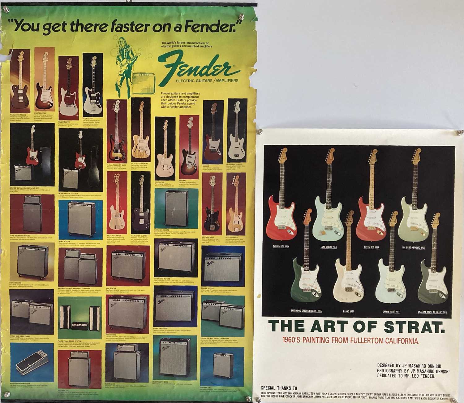 GUITAR PROMOTIONAL POSTERS.