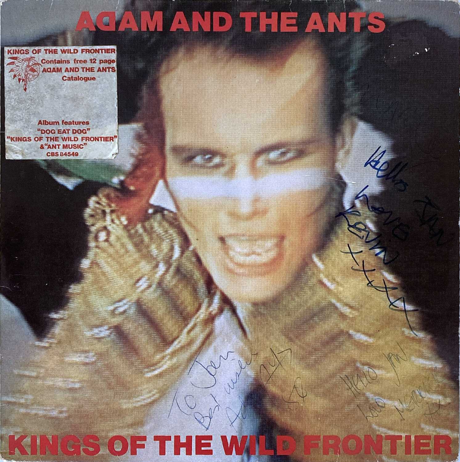 ADAM AND THE ANTS SIGNED LP AND CATALOGUE.