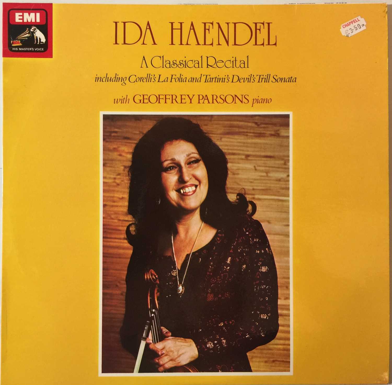 IDA HANDEL/ GEOFFREY PARSONS - A CLASSICAL RECITAL LP (UK QUADRAPHONIC - ASD 3352)