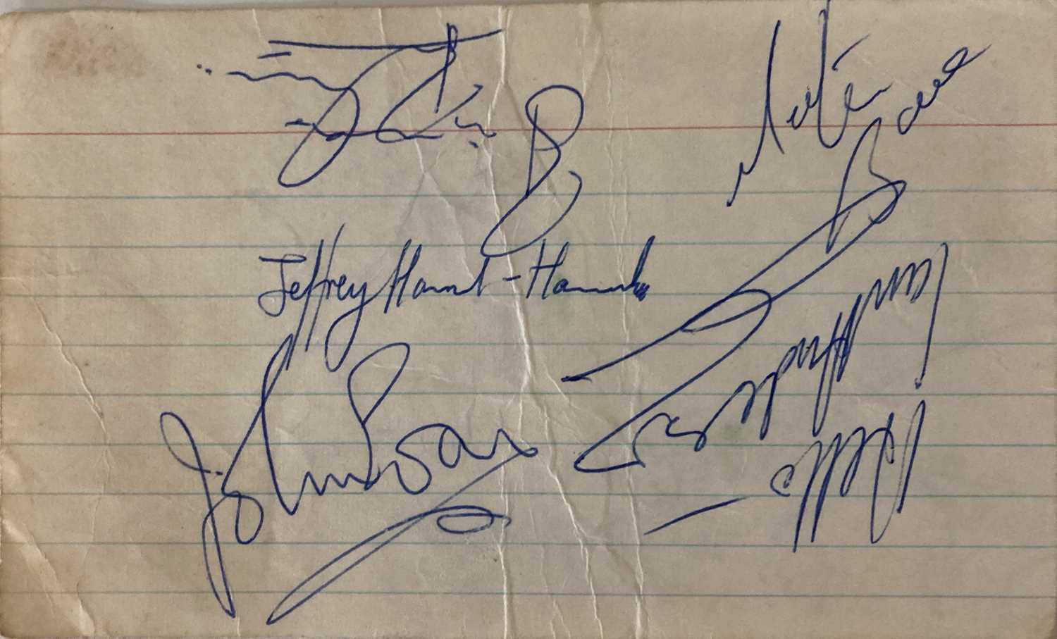 1970S AUTOGRAPHS - RAPLH MCTELL / PATTO / ENO ETC. - Image 11 of 13