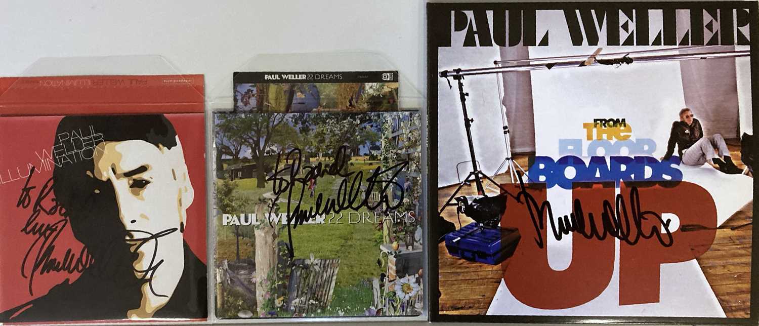 PAUL WELLER SIGNED ITEMS.