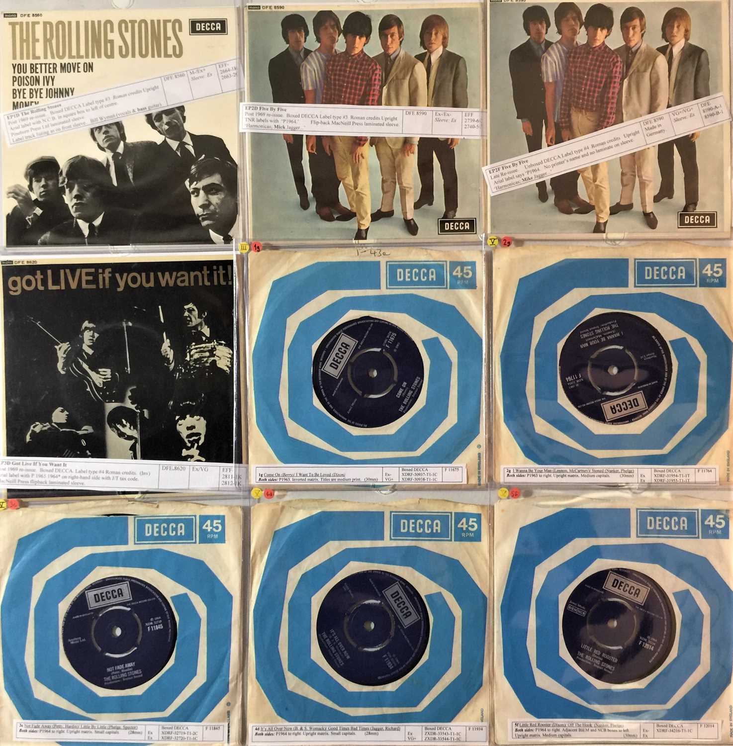 THE ROLLING STONES - 7"/EPs