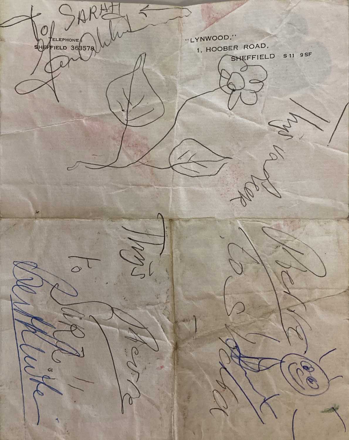 1970S AUTOGRAPHS - RAPLH MCTELL / PATTO / ENO ETC. - Image 7 of 13