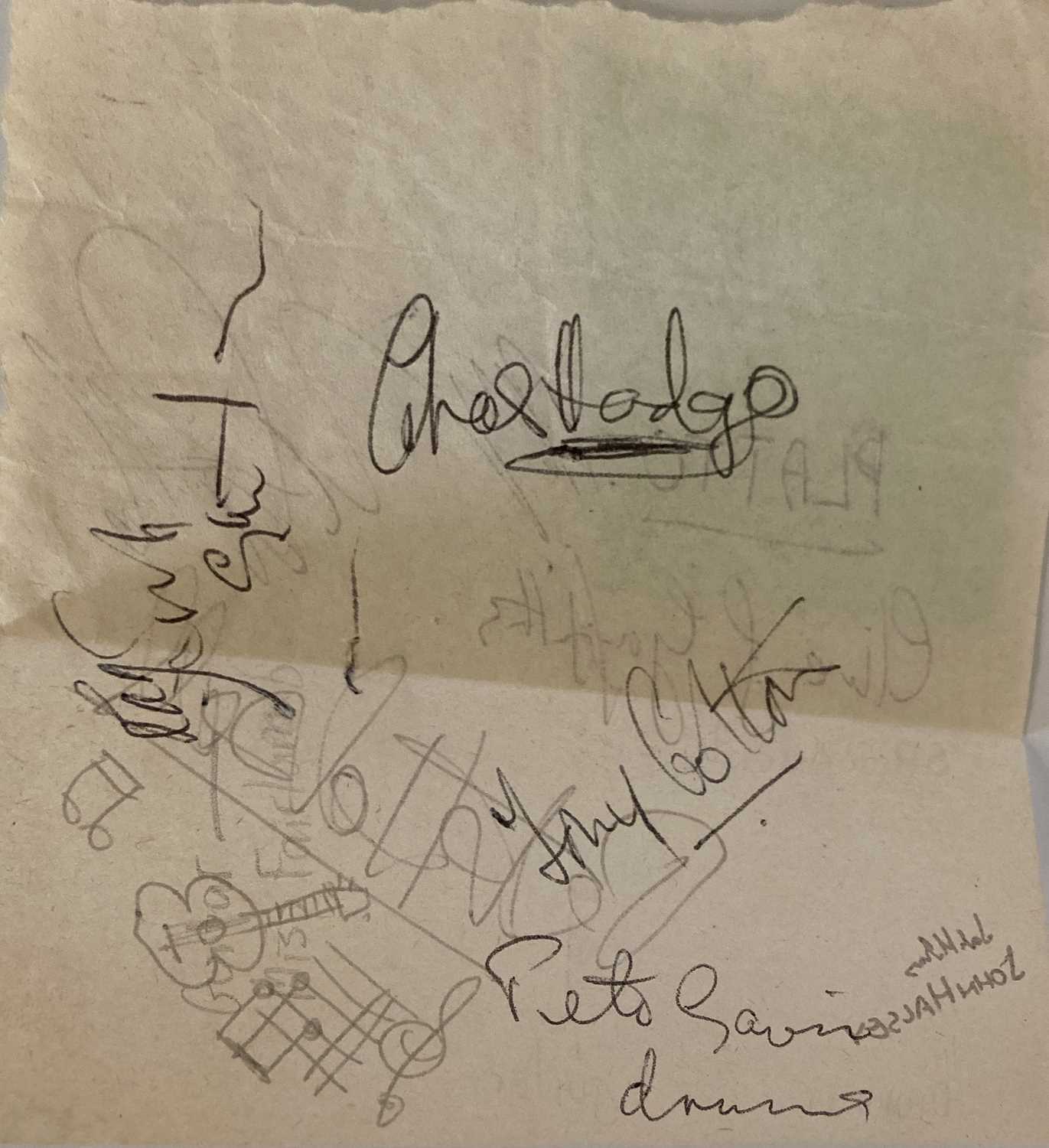 1970S AUTOGRAPHS - RAPLH MCTELL / PATTO / ENO ETC. - Image 5 of 13