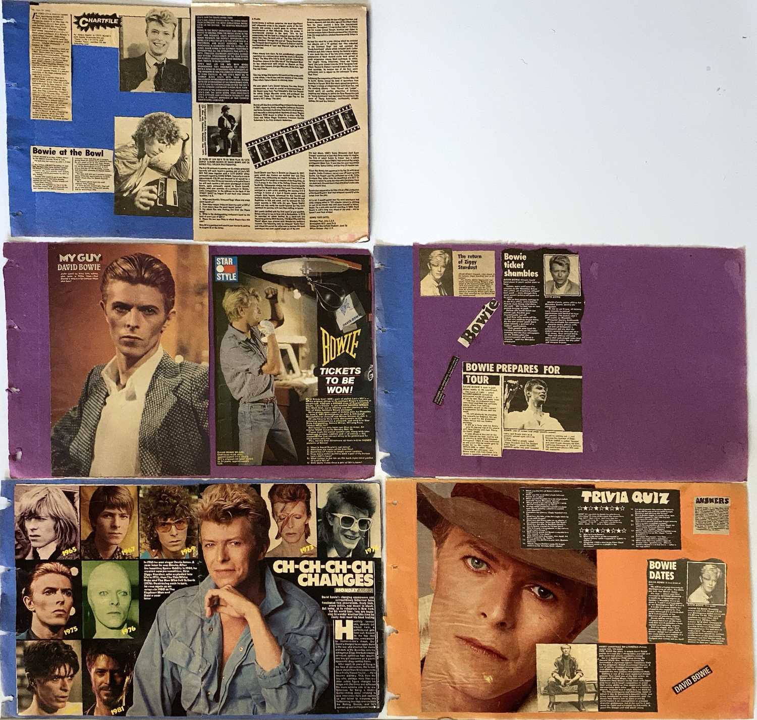 DAVID BOWIE / YES MEMORABILIA. - Image 6 of 7