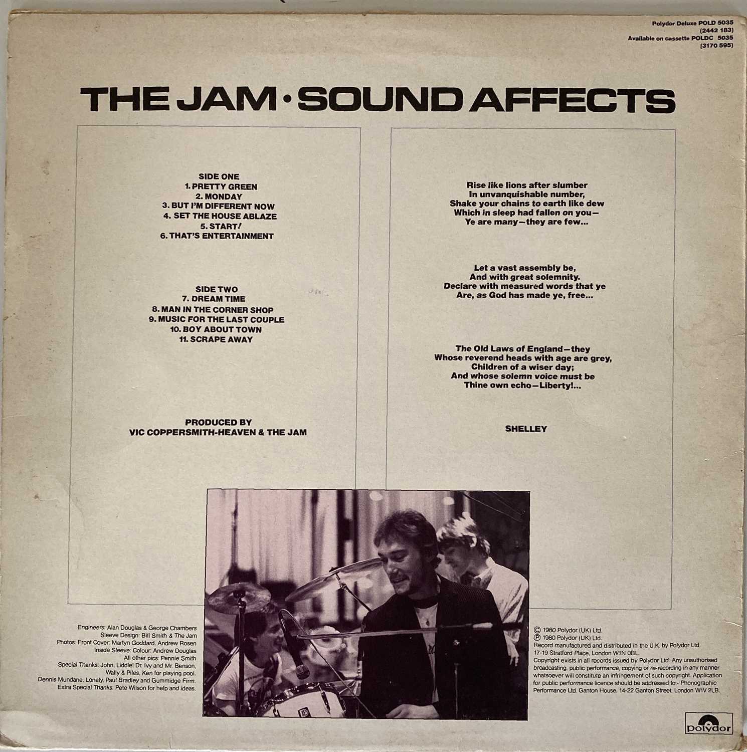 THE JAM - SOUND AFFECTS SIGNED LP. - Image 2 of 3