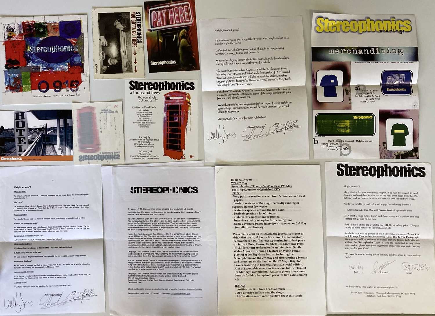 STEREOPHONICS FAN CLUB MEMORABILIA. - Image 4 of 4