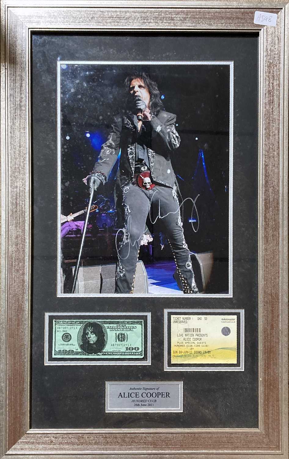 ALICE COOPER SIGNED DISPLAY.