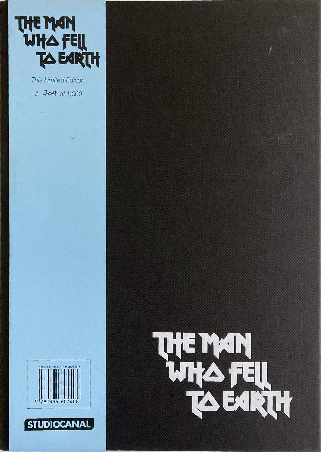 DAVID BOWIE - THE MAN WHO FELL TO EARTH STUDIO CANAL LTD EDITION BOOK.