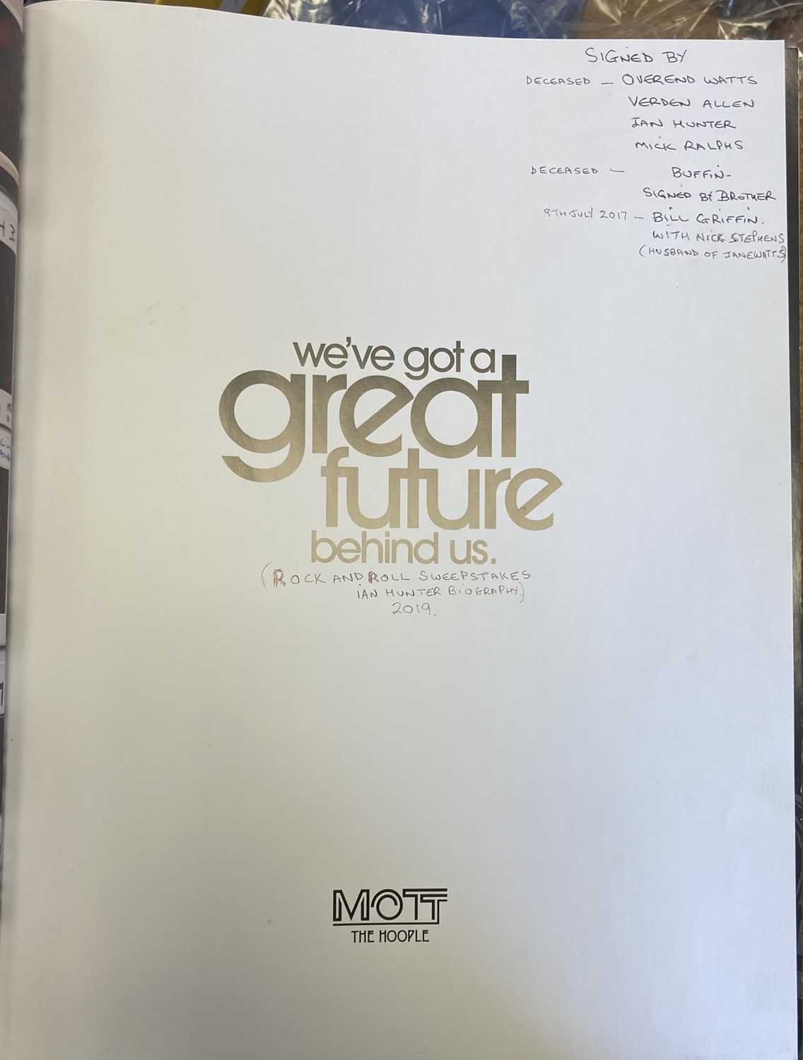 MOTT THE HOOPLE SIGNED LIMITED EDITION BOOK. - Image 6 of 8
