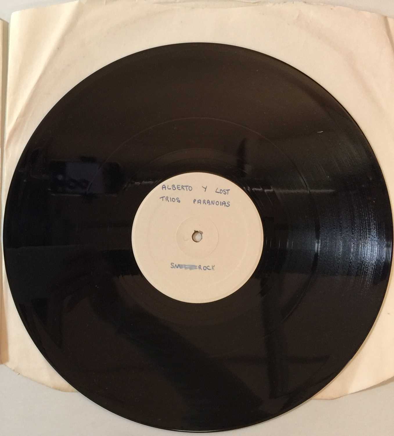 ALBERTO Y LOST TRIOS PARANOIAS - SNUFF ROCK (12" WHITE LABEL TEST PRESSING - STIFF DJ EP).