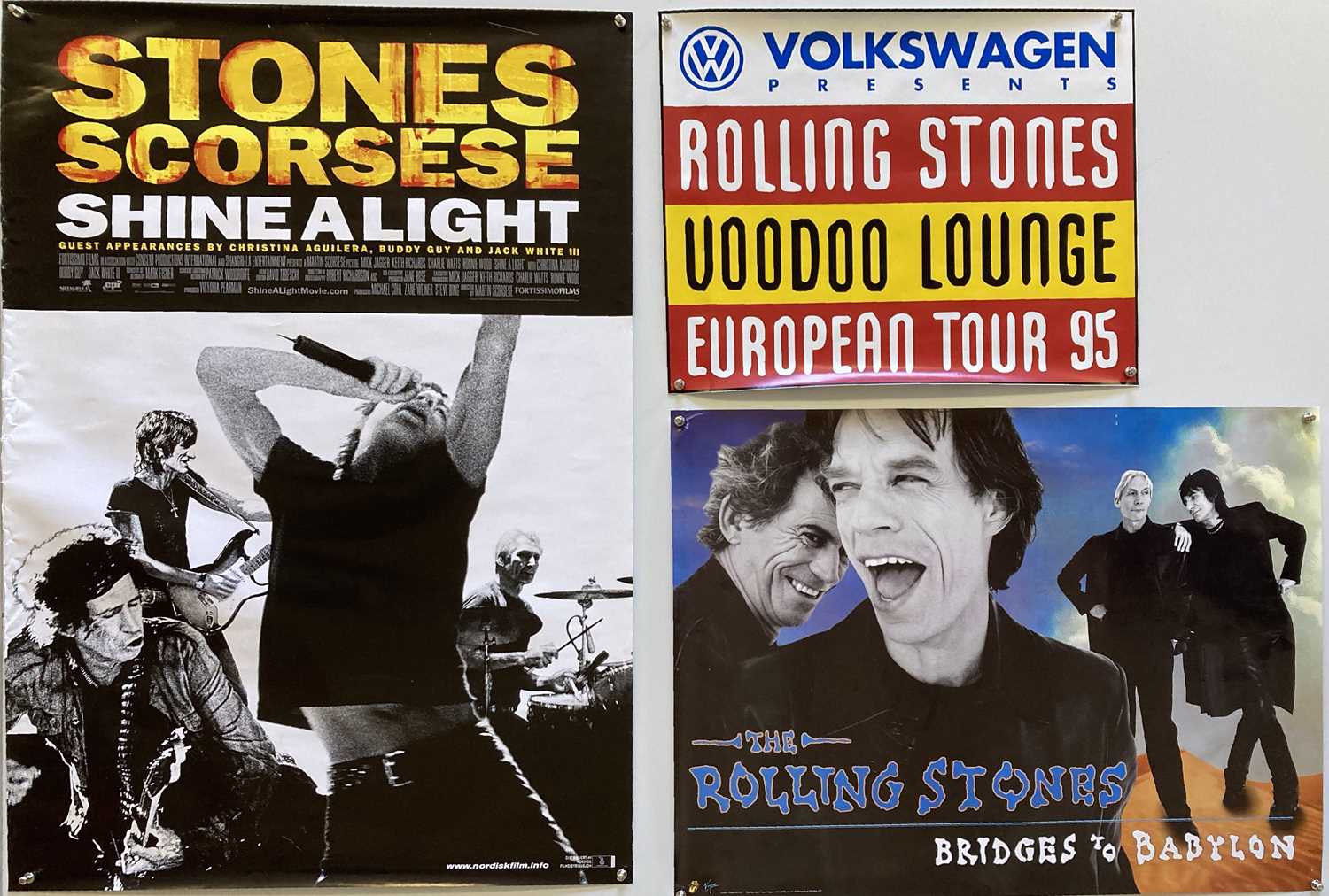 ROLLING STONES VW WINDOW STICKERS AND POSTERS.