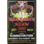 IRON MAIDEN 1992 BILLBOARD POSTER.