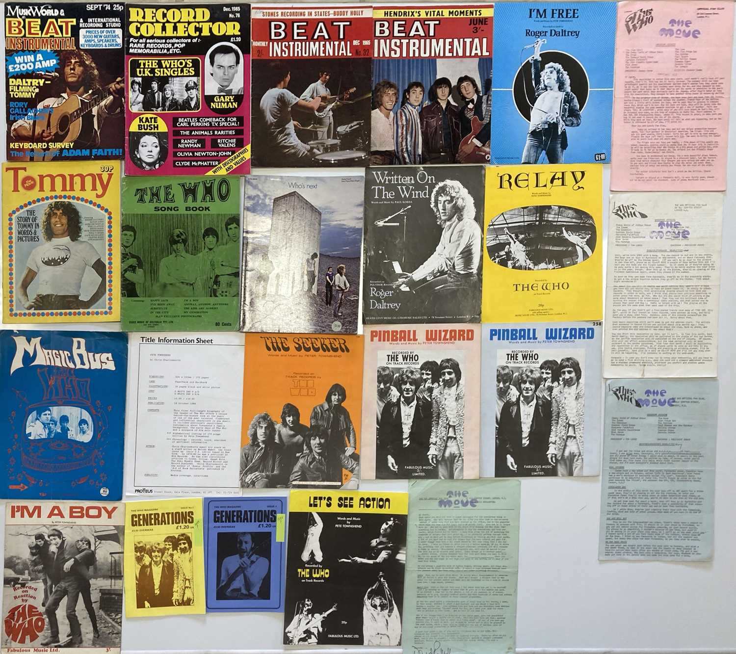 THE WHO - SONGBOOKS AND SHEET MUSIC.