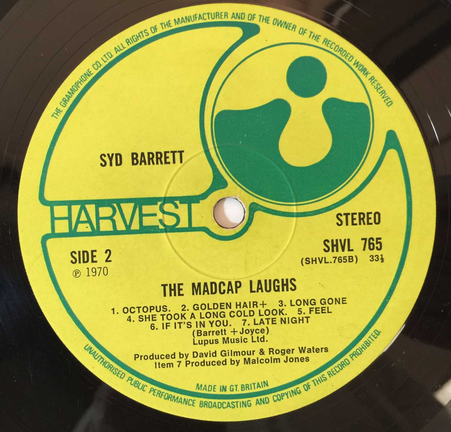 SYD BARRETT - THE MADCAP LAUGHS LP (1ST UK PRESSING - HARVEST SHVL 765) - Image 5 of 5