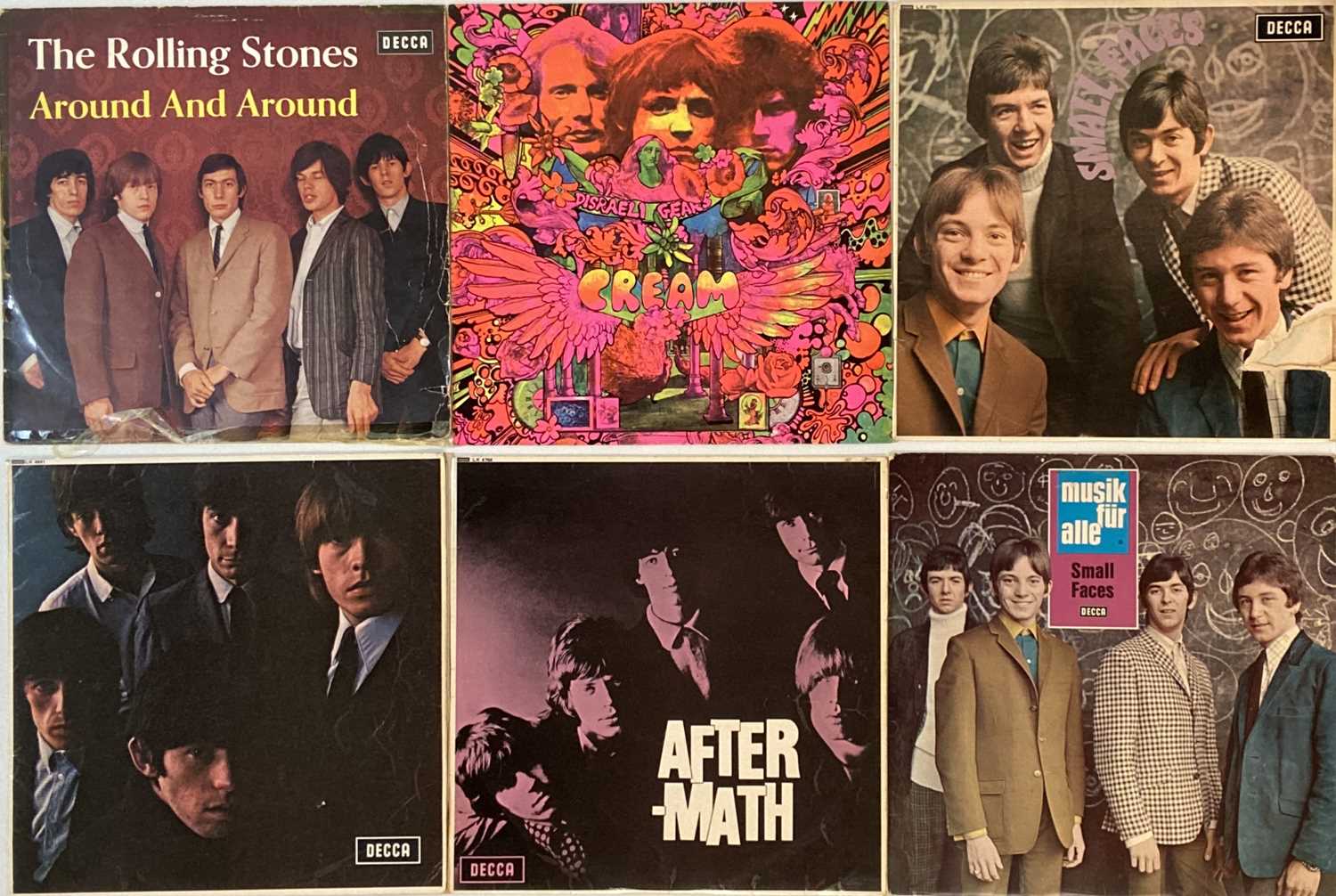 SMALL FACES/ROLLING STONES/CREAM - 60s LPs