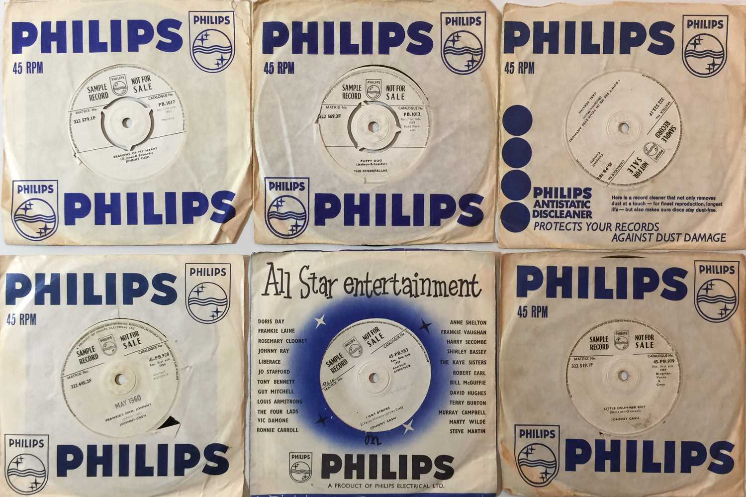 JOHNNY CASH - 7" PHILIPS DEMO RARITIES - Image 2 of 2