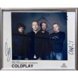 COLDPLAY SIGNED PHOTO.