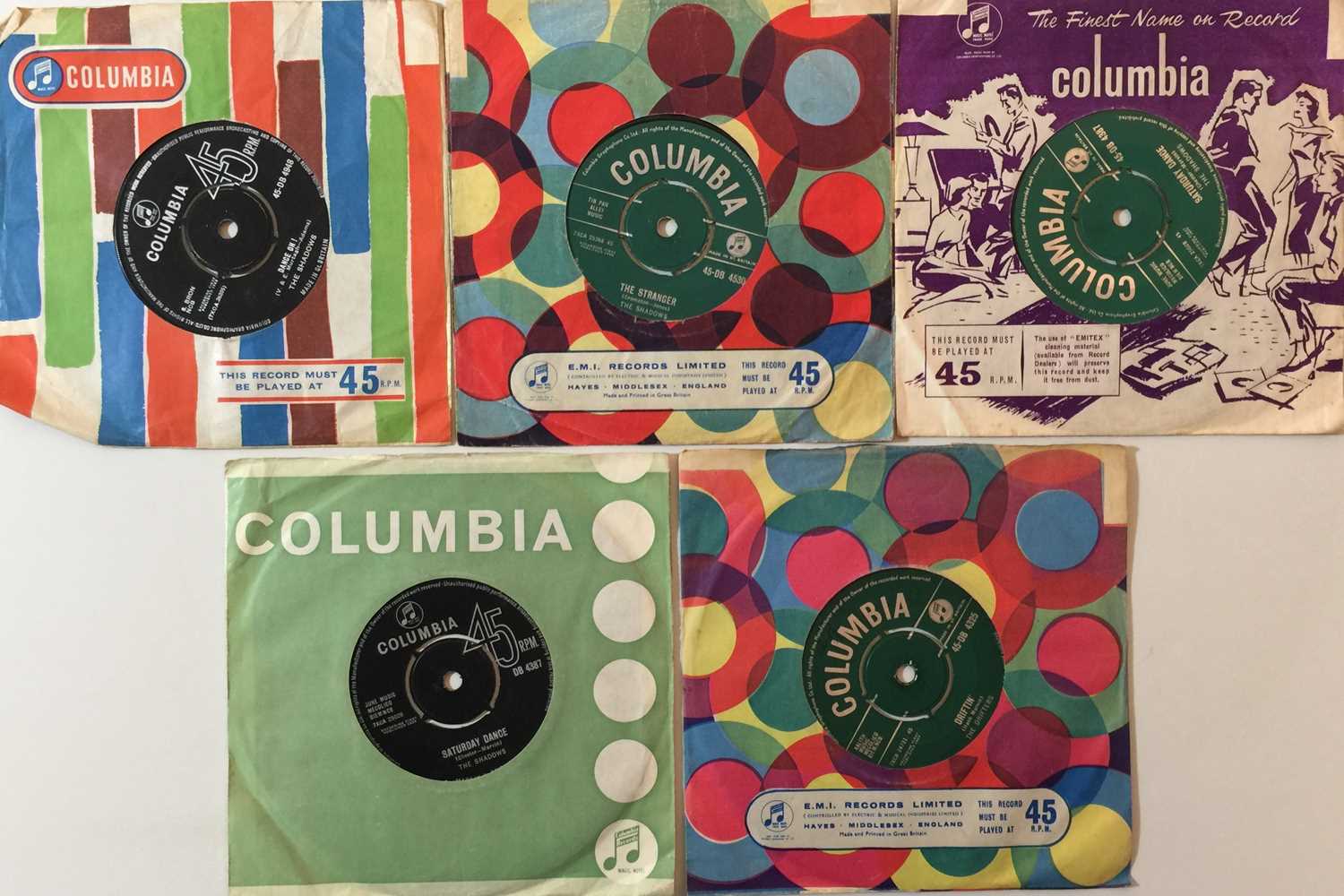 THE SHADOWS AND RELATED - 7" COLUMBIA RARITIES - Image 2 of 2