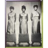 SUPREMES FRAMED POSTER, SHEET MUSIC ETC.