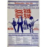 AC/DC - CHEAP TRICK 1979 US CONCERT POSTER.