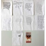 TAKE THAT - ORIGINAL HANDWRITTEN LETTERS FROM THE BAND.