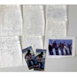 TAKE THAT - ORIGINAL HANDWRITTEN LETTERS FROM THE BAND.