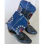 COWBOY BOOTS - OWNED AND WORN BY ERIC CLAPTON.