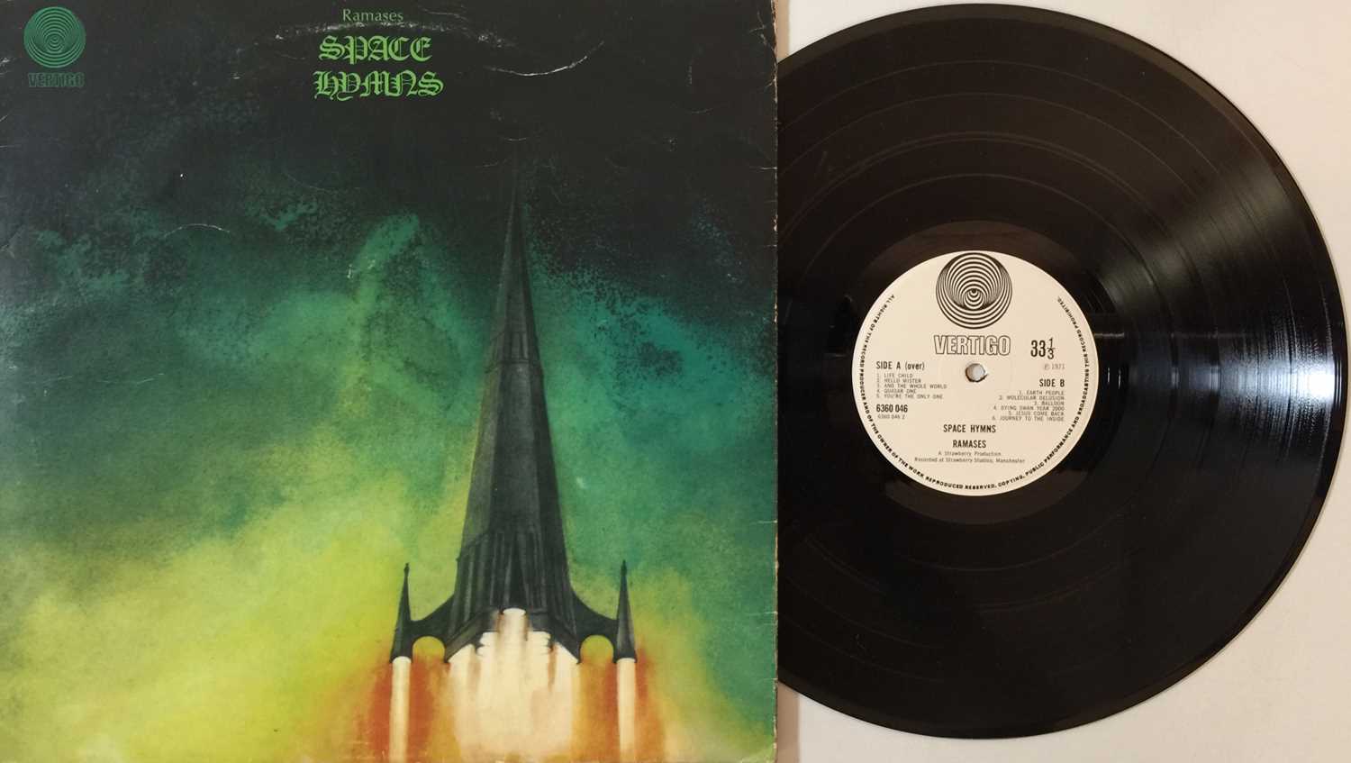 RAMASES - SPACE HYMNS SIGNED LP (UK VERTIGO SWIRL - 6360 046)