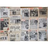 ORIGINAL NEWSPAPERS - BEATLES / ELVIS AND HISTORIC MOMENTS.