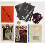 LED ZEPPELIN CONCERT MEMORABILIA.