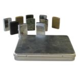 HOOKY'S ZIPPO LIGHTER COLLECTION & SILVER RING