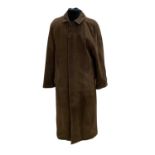 HOOKY'S MARGARET HOWELL BROWN LEATHER OVERCOAT