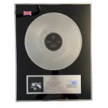 JOY DIVISION LOVE WILL TEAR US APART BRIT CERTIFIED BPI PLATINUM DISC AWARD