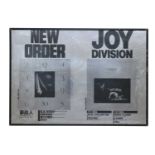 NEW ORDER & JOY DIVISION 1984 JAPANESE PROMO POSTER