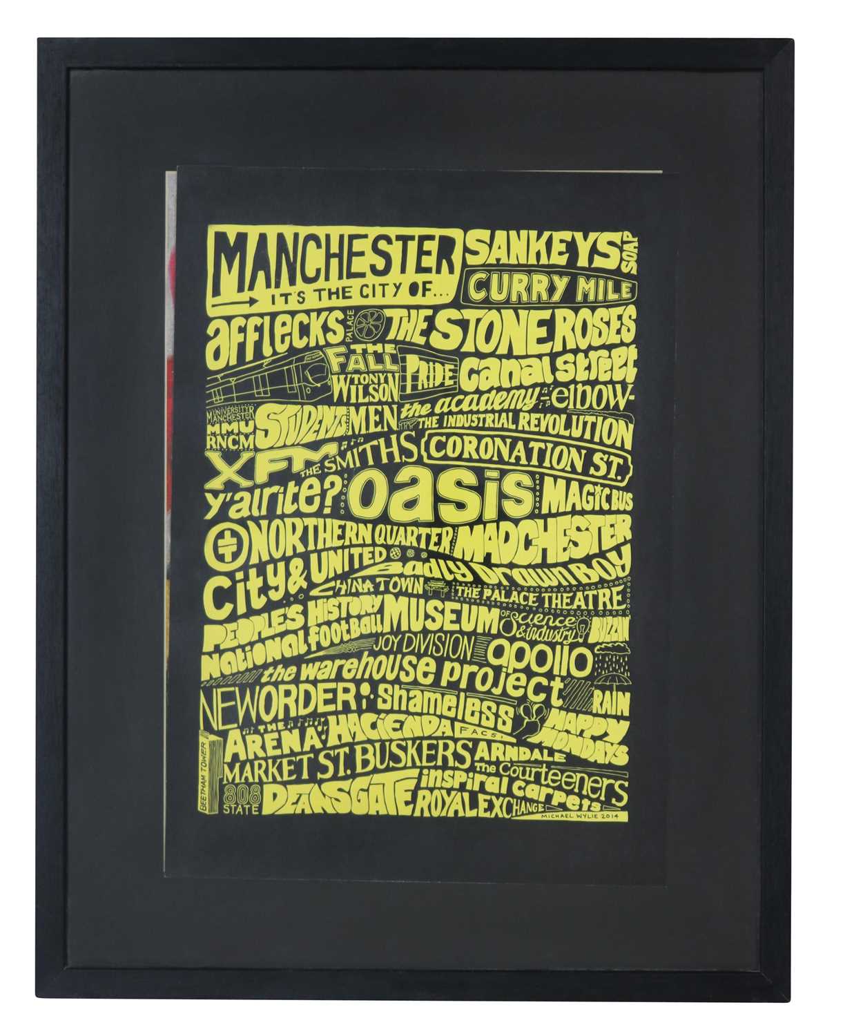 MICHAEL WYLIE "MANCHESTER POSTER" 2014