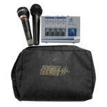 PEAVEY PVi100 MICROPHONE, AUDIO TECHNICA PRO4L MIC & AMERICAN SOUND MINI MIXER AS-MM4